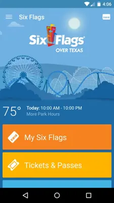 Six Flags android App screenshot 4